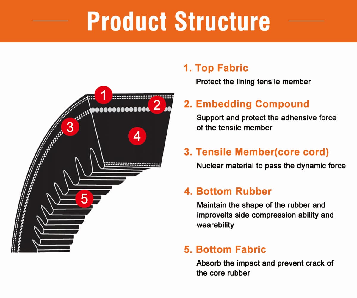 Cogged belt Features1 1